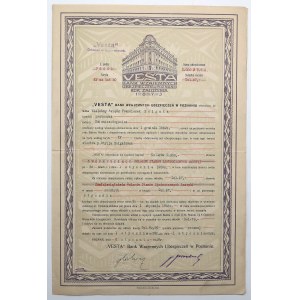 VESTA Bank of Mutual Insurance in Poznań, Life insurance policy, $2,000 1929