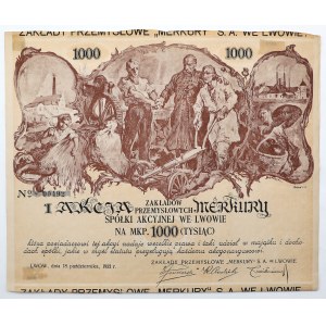Priemyselné závody MERKURY, 1 000 mk 1921 - Batowski