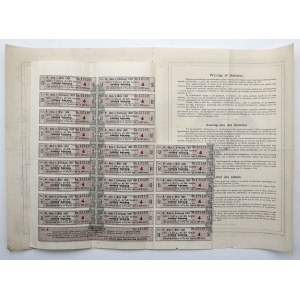 Lviv, Akcyjny Bank Hipoteczny, 4% Mortgage Letter, 200 crowns 1906