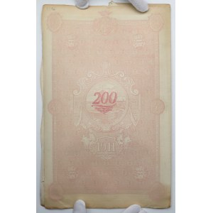 Lviv, 14-million loan, Bond for 200 crowns 1911