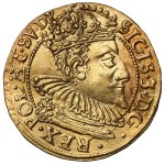 Sigismund III Vasa, Ducat Gdansk 1610 - initials FB - rare type