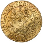 Sigismund III Vasa, Ducat Gdansk 1610 - initials FB - rare type