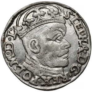 Stefan Batory, Trojak Olkusz 1584 - iniciály GH