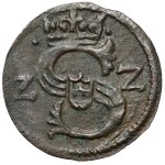 Zygmunt III Waza, Denar Łobżenica 1622 - orzeł w PRAWO