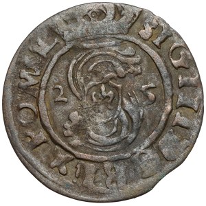 Zygmunt III Waza, Trzeciak Łobżenica 1625 - 2x data - duża korona