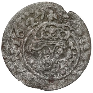 Sigismund III Vasa, Trzeciak Lobżenica 1627 - 2 shields - LOBAN