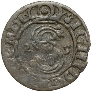 Sigismund III Vasa, Trzeciak Lobżenica 1625 - 2x date - small crown