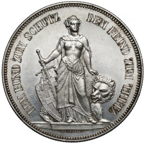 Switzerland, 5 francs 1885- Bern shooting festival