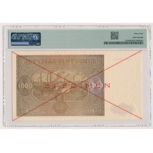 SPECIMEN 1,000 zloty 1946 - N 1234567 / 8900000