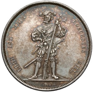 Switzerland, 5 francs 1857 - Bern shooting festival