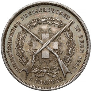 Switzerland, 5 francs 1857 - Bern shooting festival