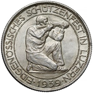 Switzerland, 5 francs 1939 - Luzern shooting festival