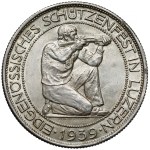 Szwajcaria, 5 franków 1939 - Festiwal strzelecki Luzern