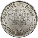 Szwajcaria, 5 franków 1939 - Festiwal strzelecki Luzern