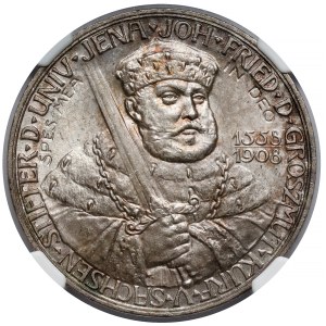 Saxony-Weimar-Eisenach, 5 marks 1908-A, Berlin-University of Jena