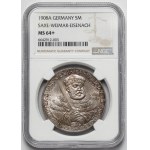 Saxony-Weimar-Eisenach, 5 marks 1908-A, Berlin-University of Jena