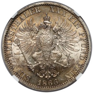 Prussia, Wilhelm I, Thaler 1866-A, Berlin