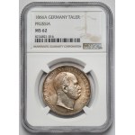 Prussia, Wilhelm I, Thaler 1866-A, Berlin