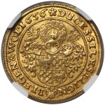 Silesia, Three Brothers, Ducat 1656, Brzeg.