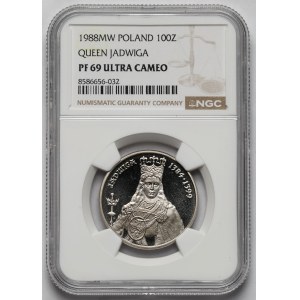 100 złotych 1988 Jadwiga - LUSTRZANKA
