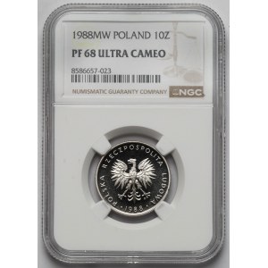 10 zlotych 1988 - LUSTRZANKA