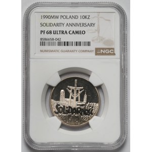 10 000 PLN 1990 Solidarita - LUSTRZANKA