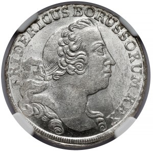 Schlesien, Friedrich II. der Große, 8 gute Pfennige 1759-B, Wrocław