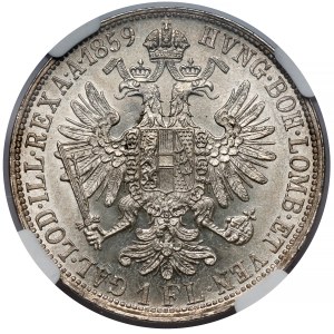 Austria, Franciszek Józef I, Floren 1859-A, Wiedeń