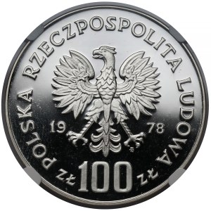 Próba SREBRO 100 złotych 1978 Adam Mickiewicz