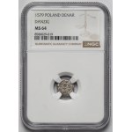 Stefan Batory, Denarius Gdansk 1579 - beautiful and rare