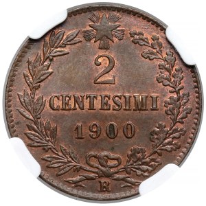 Włochy, Umberto I, 2 centesimi 1900