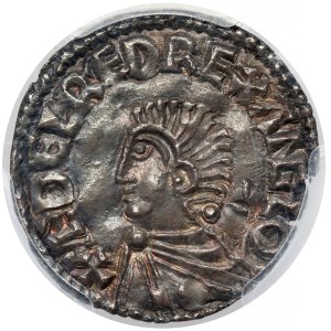 England, Aethelred II (978-1016) Long cross denarius