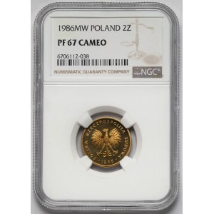 2 zloty 1986 - LUSTRZANKA