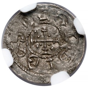 Bolesław III Krzywousty, Denar - Rycerz i św. Wojciech