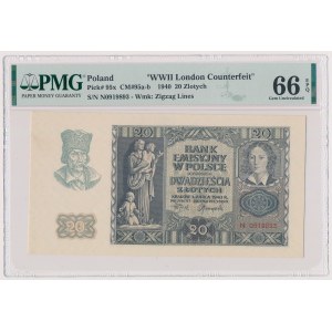 20 zlotys 1940 - N