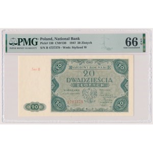 20 zlotys 1947 - B