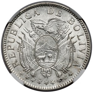 Bolivia, 50 centavos 1909-H