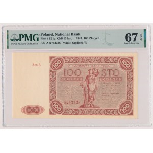 100 złotych 1947 - Ser.A - duża litera