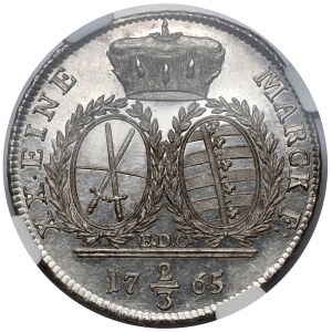 Saxony, Friedrich August III, 2/3 thaler 1765 EDC