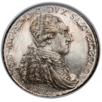 Saksonia, Fryderyk August I. (późniejszy Książę Warszawski), Talar 1792 IEC - NGC MS68 PROOF LIKE
