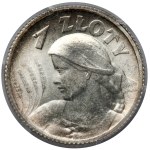 Woman and ears 1 zloty 1924 - with double die