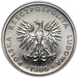 NIKIEL 5 zlotych sample 1986