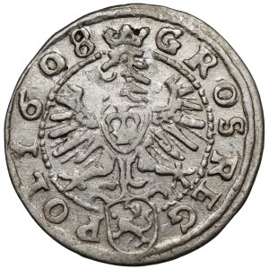 Sigismund III Vasa, Cracow 1608 penny - stars