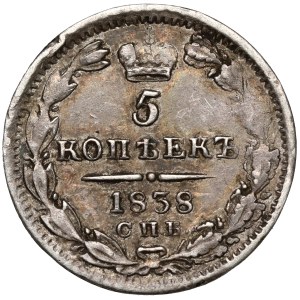 Rusko, Mikuláš I., 5 kopějek 1838