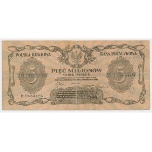 5 miliónov mkp 1923 - B