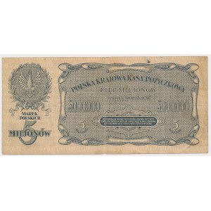 5 miliónov mkp 1923 - B