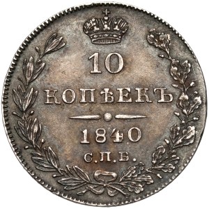 Russland, Nikolaus I., 10 Kopeken 1840