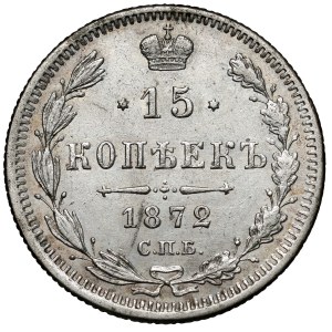 Russia, Alexander II, 15 kopecks 1872