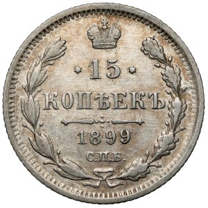 Russia, Nicholas II, 15 kopecks 1899