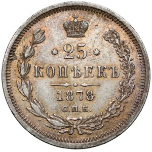 Rosja, Aleksander II, 25 kopiejek 1878